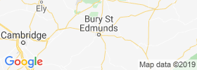 Bury St Edmunds map